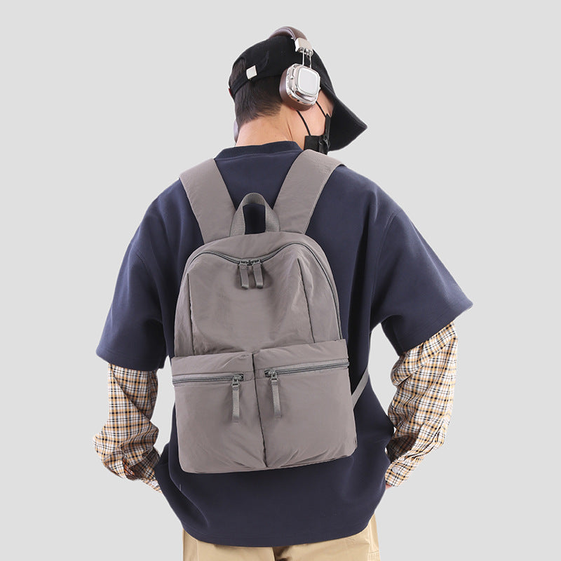 Women's Simple College Nylon Cloth Outing For Leisure Backpack