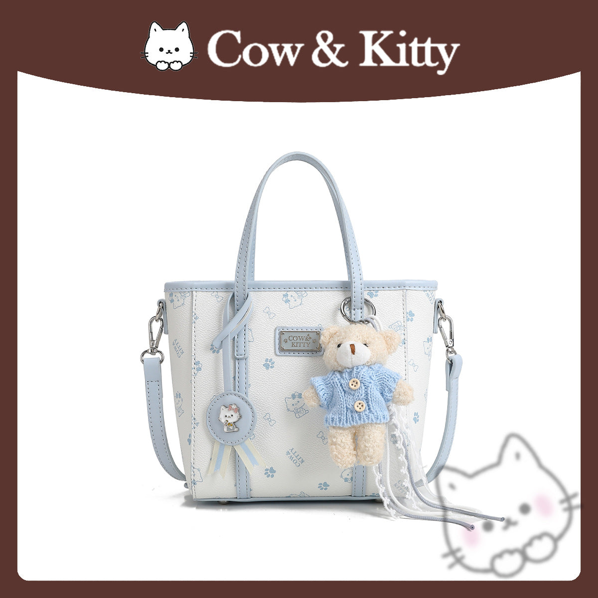 Women's Youth Vegetable Basket Portable Blue Women's Messenger Bag