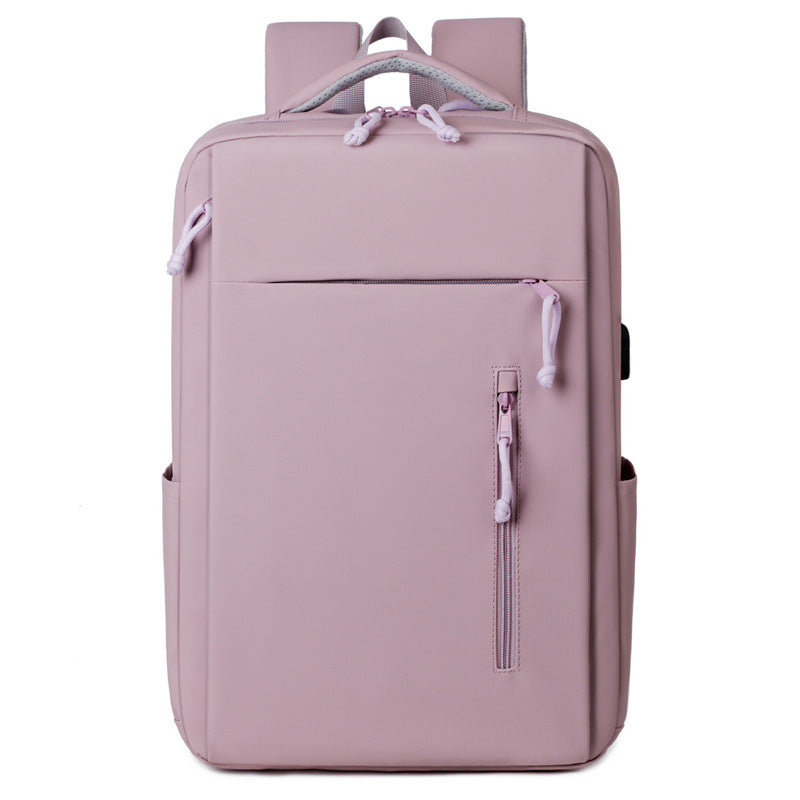 Beautiful Expansion Coverable Large Capacity Double Business Backpack