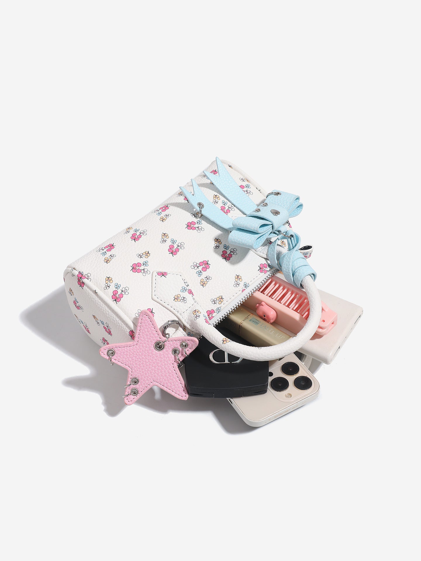 Women's Sweet Bowknot Boston Summer Mini Women's Handbag