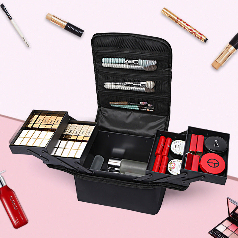 Nail Tattoo Toolbox Large Capacity Cosmetics Makeup Bag