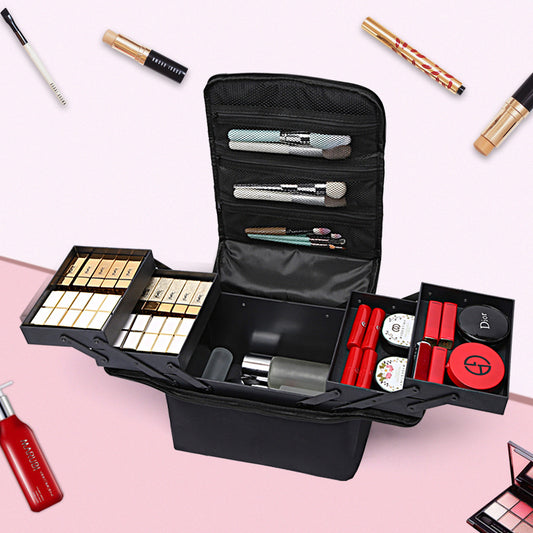 Nail Tattoo Toolbox Large Capacity Cosmetics Makeup Bag