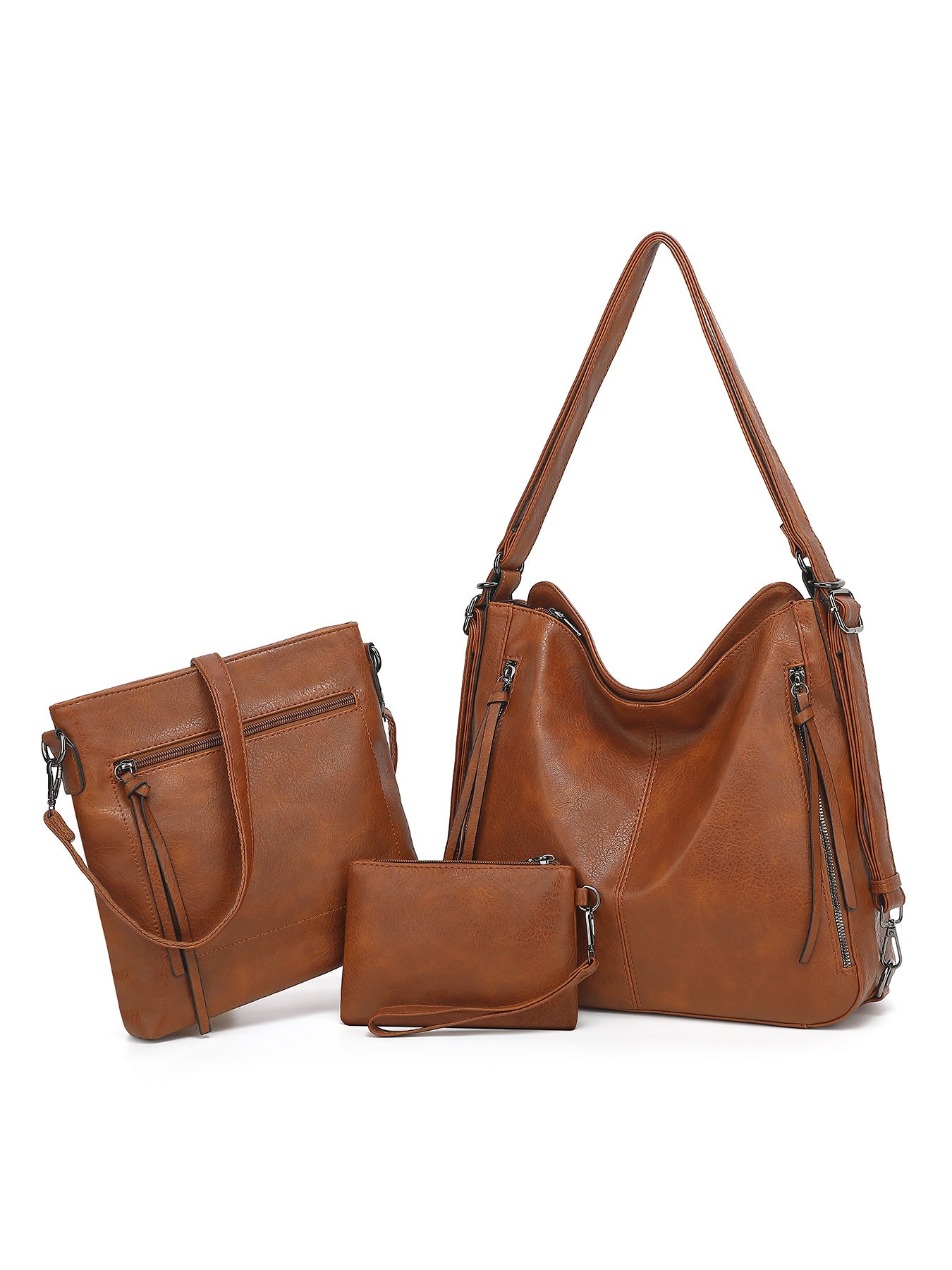Graceful Fashion Slouchy Women's Retro Three-piece Women's Shoulder Bag