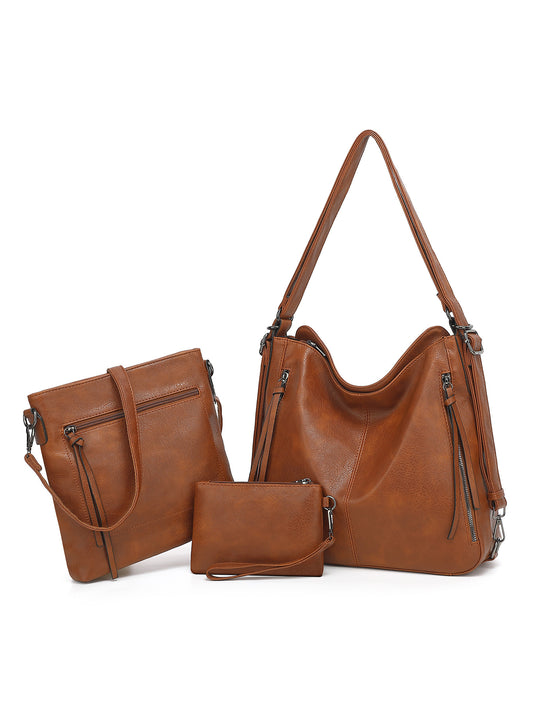 Graceful Fashion Slouchy Women's Retro Three-piece Women's Shoulder Bag