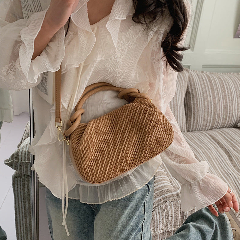 Women's Versatile Vegetable Basket Fashionable Niche Bucket Bag