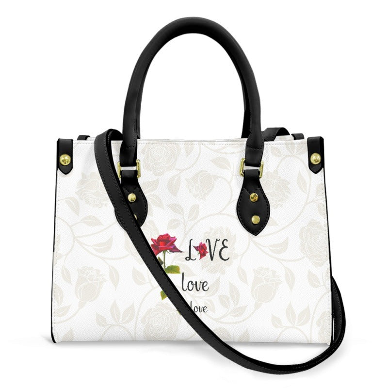 Women's Flowers Birds Series Printing Stylish Drawing Women's Shoulder Bag