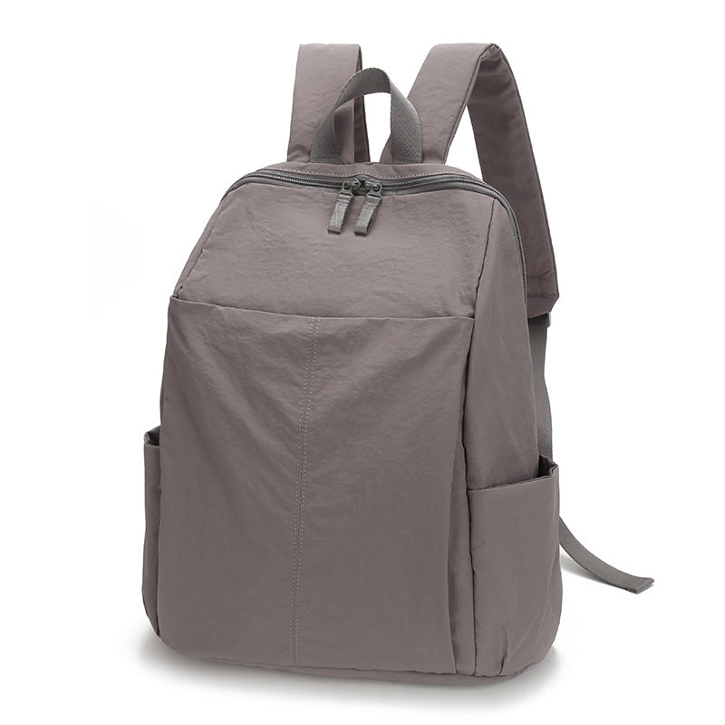 Women's & Men's Solid Color Large Capacity Spring Lightweight Leisure Backpack