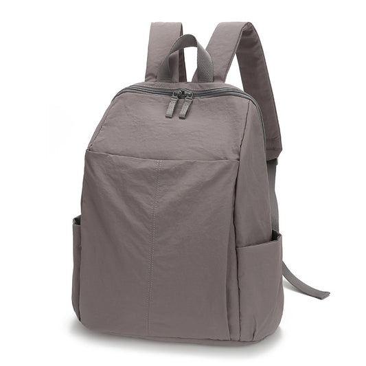 Women's & Men's Solid Color Large Capacity Spring Lightweight Leisure Backpack