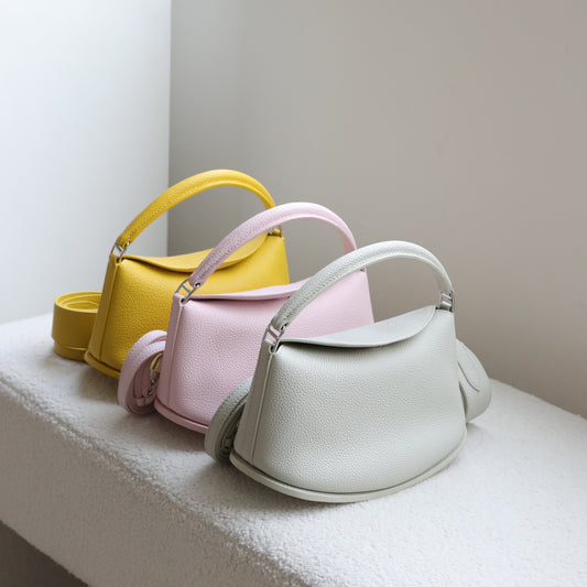 Women's High-grade First Layer Cowhide Ingot Simple Women's Handbag