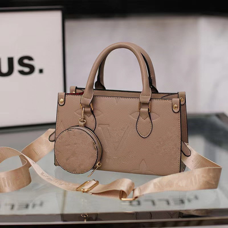 Women's Mini Embossed Large Capacity Portable Oblique Bags