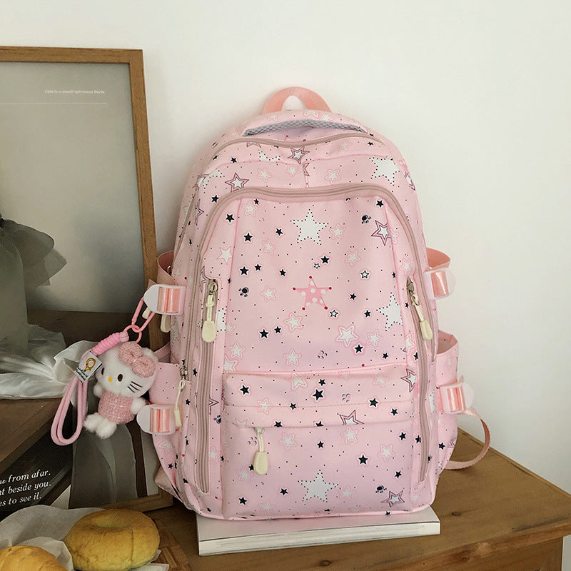Korean Style Good-looking Early High College Simple Backpacks