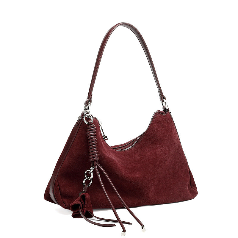 Retro Matte Cowhide Large Temperament Capacity Bags