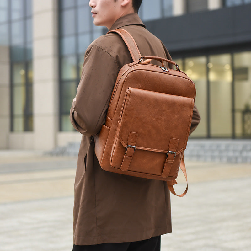 Fashion Trendy Computer Large Capacity Simple Business Backpack