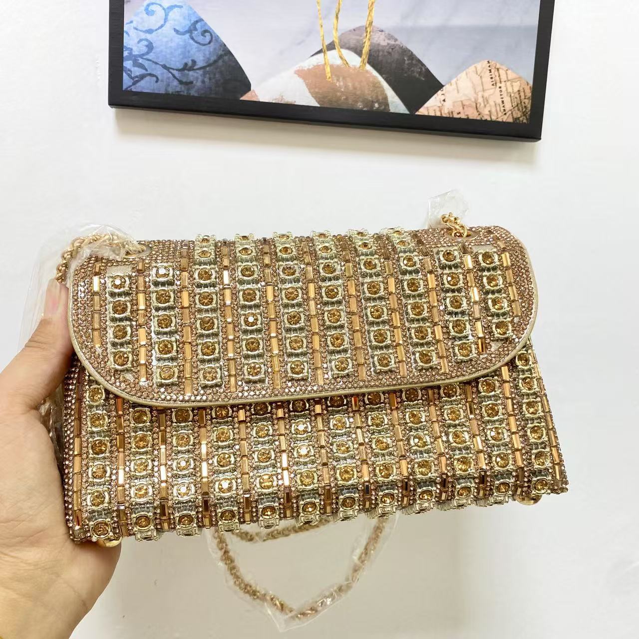 Women's Full Diamond Underarm Banquet Dress One Women's Shoulder Bag