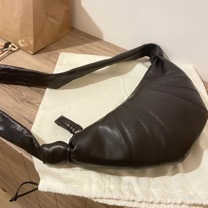 Women's Gao Ding Sheepskin Croissant Original Leather Can Be Praised Dumpling Bags
