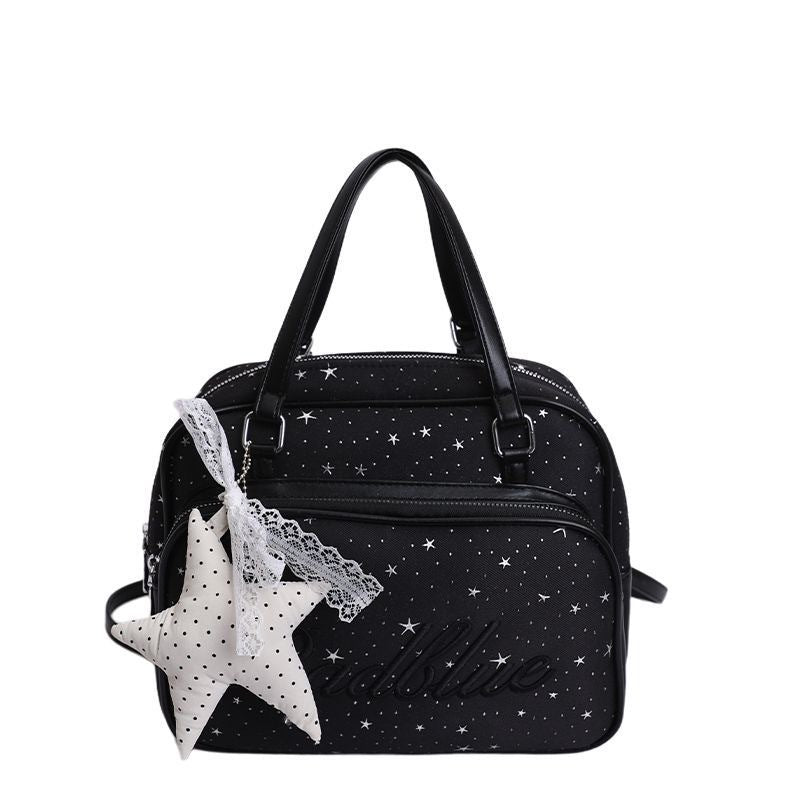 Women's Korean Exquisite Solid Color Design Cute Large Leisure Backpack