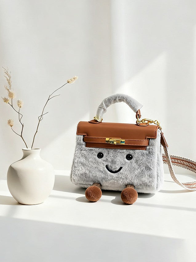 Women's Winter Second Generation Plush Kelly Elf Portable Super Bags
