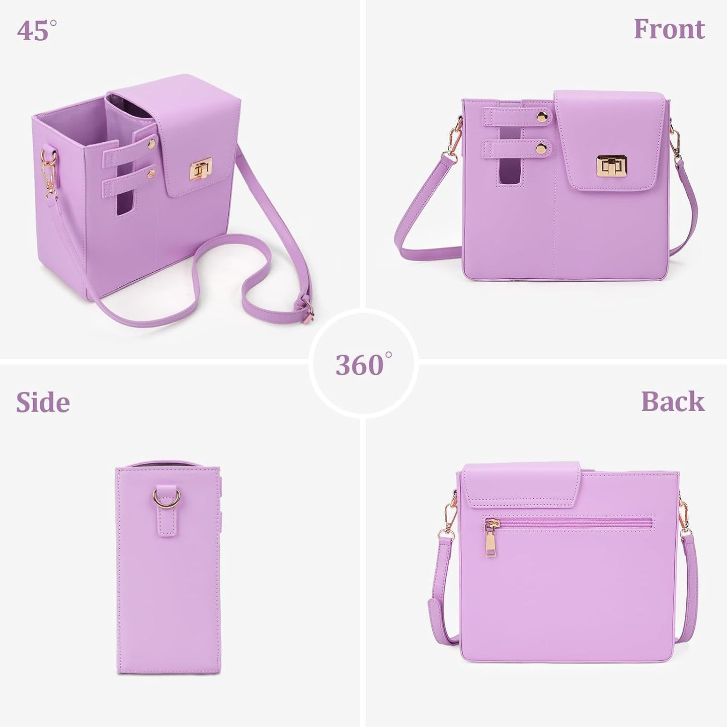 Women's Portable Drink Water Bottle Commuter Men's Messenger Bag