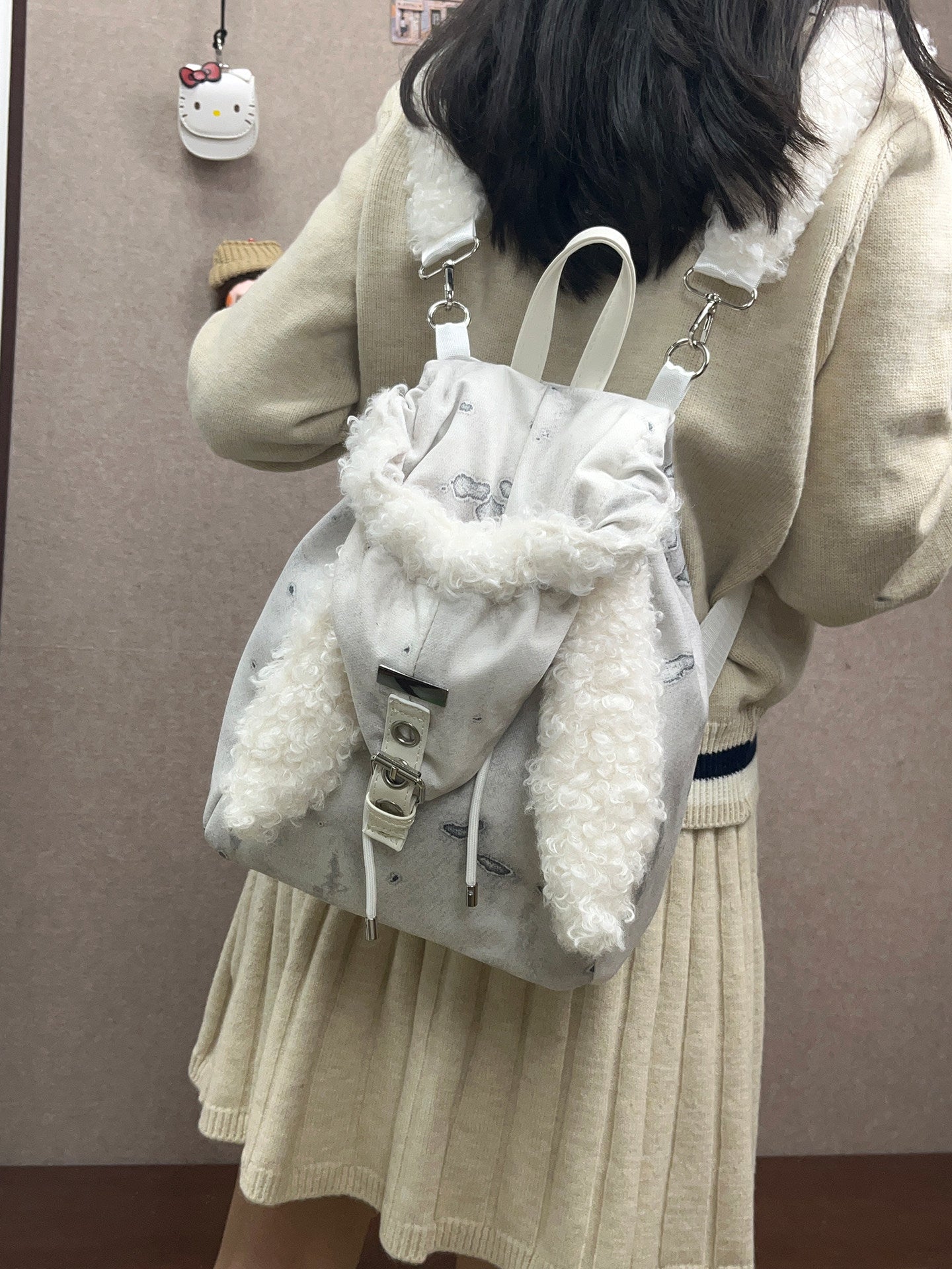 Women's Rabbit Ears Furry Large Capacity Cute Women's Shoulder Bag
