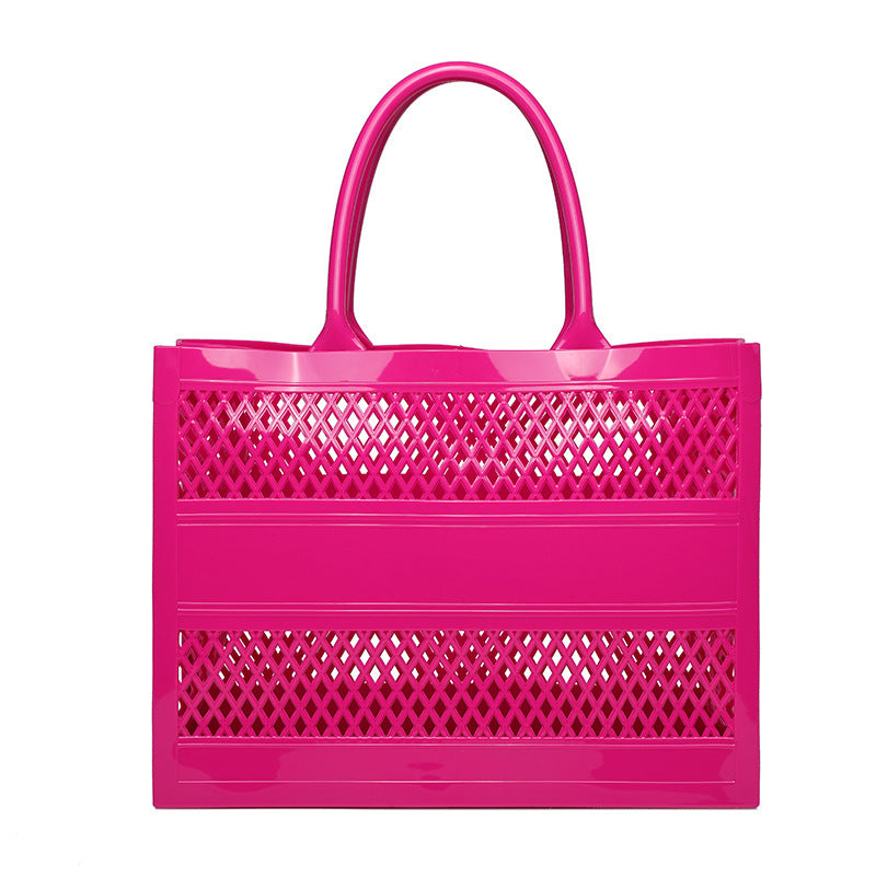 Gel Fashion Wild Large Capacity Candy Color Hollow Basket Vegetable Bags