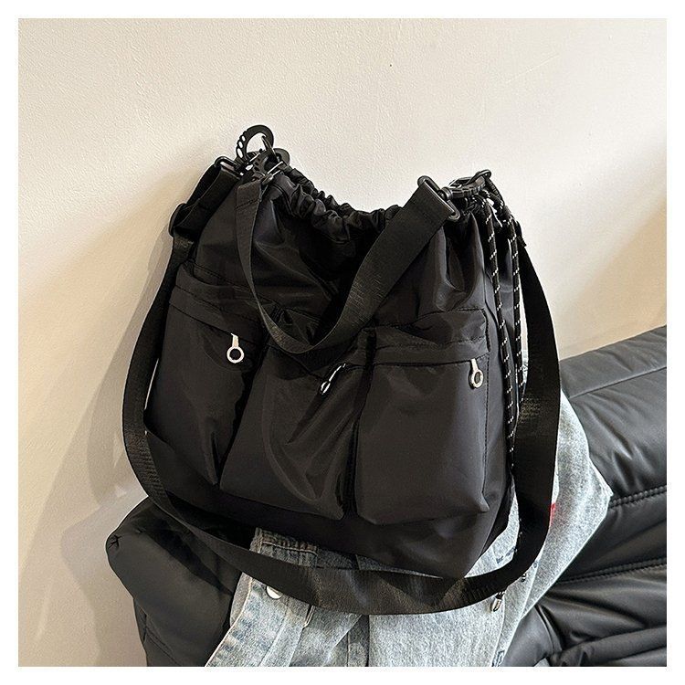 Concert Dark Cell Zipper Large Capacity Nylon Cloth Commuter Women's Backpack