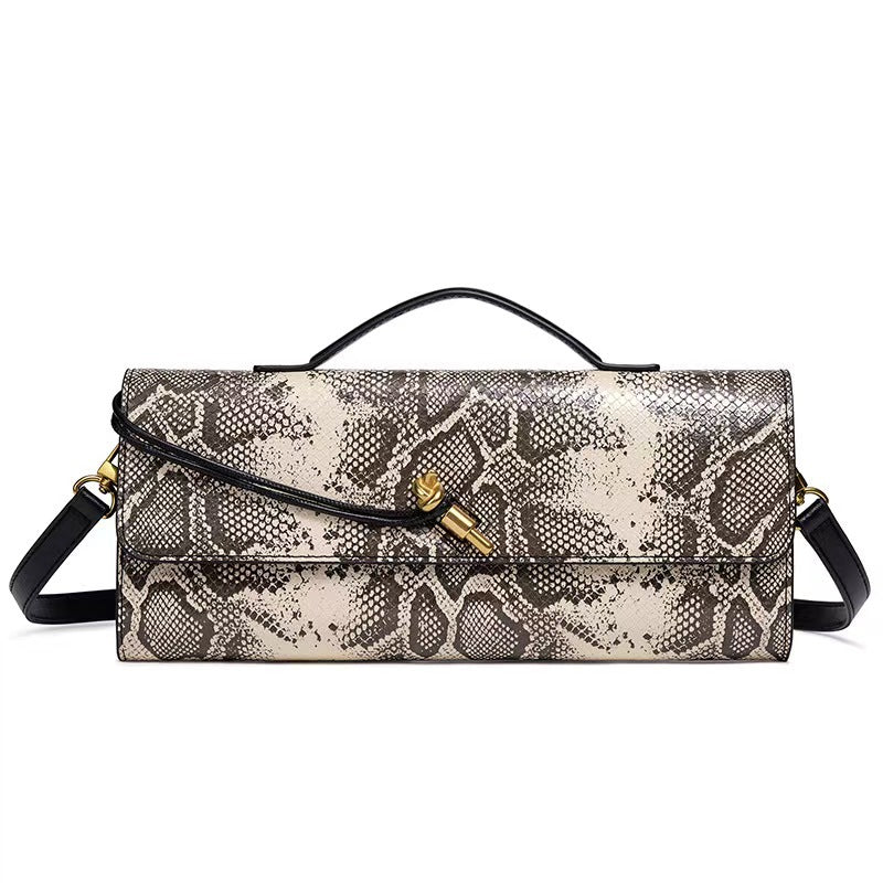 Women's Holding Dinner Vintage Stone Pattern Chinese Baguette Organ Women's Handbag