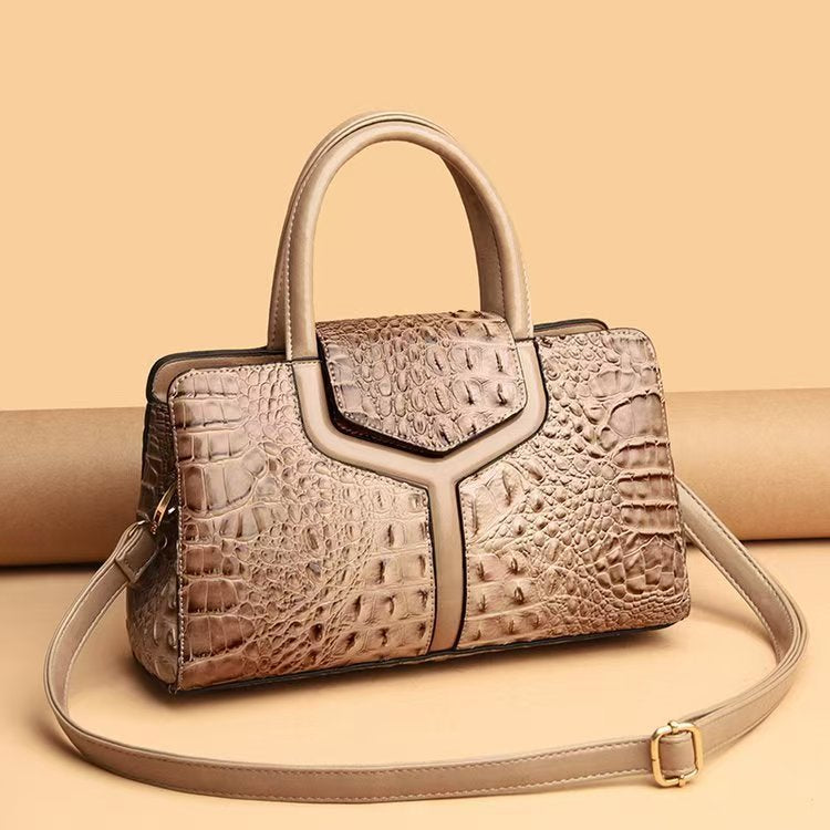 Women's Fashion Crocodile Pattern Mother Leisure Commute Women's Handbag
