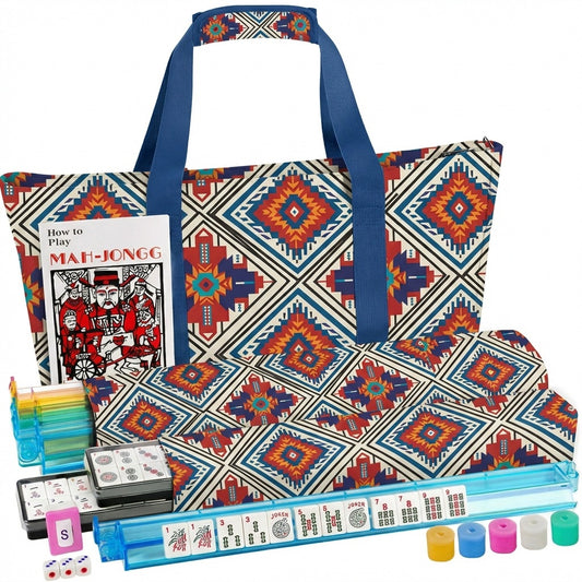 American Mahjong Set Large Capacity Three-piece Multifunctional Makeup Bag