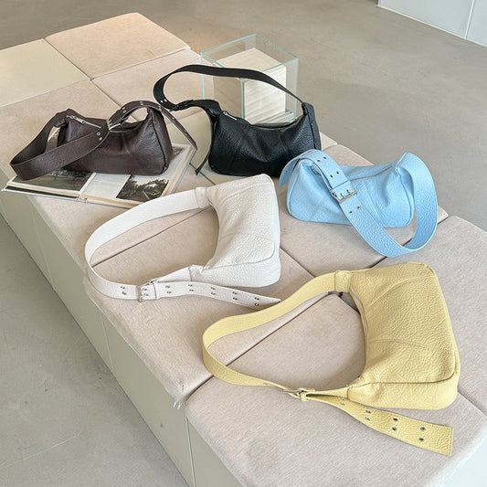 Women's Korean Simple Horn Leisure Commute Dumpling Bags