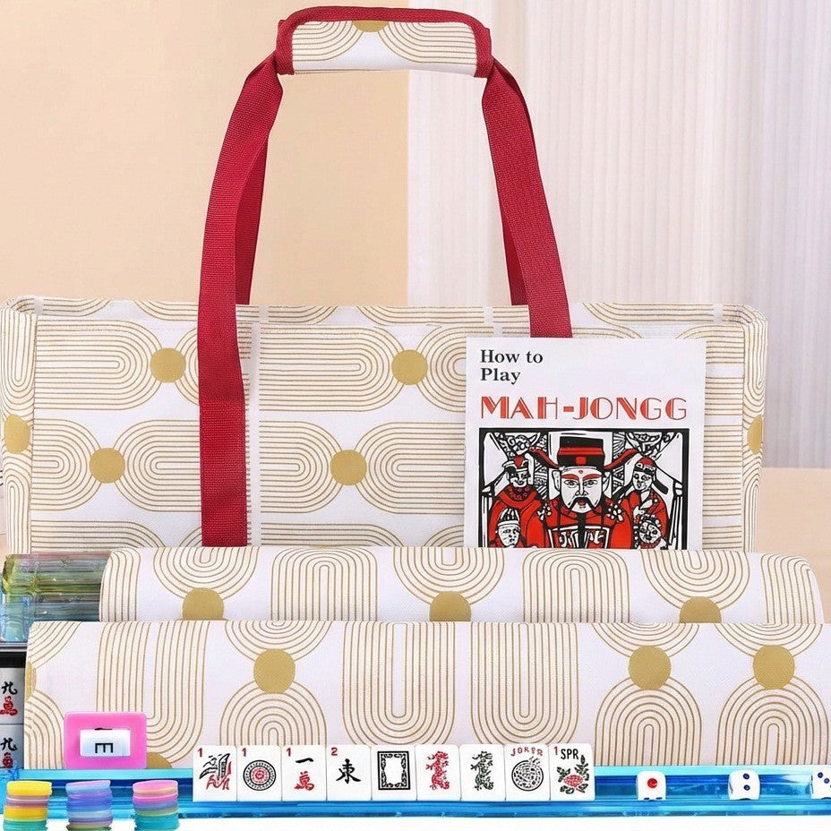 American Mahjong Set Large Capacity Three-piece Multifunctional Makeup Bag