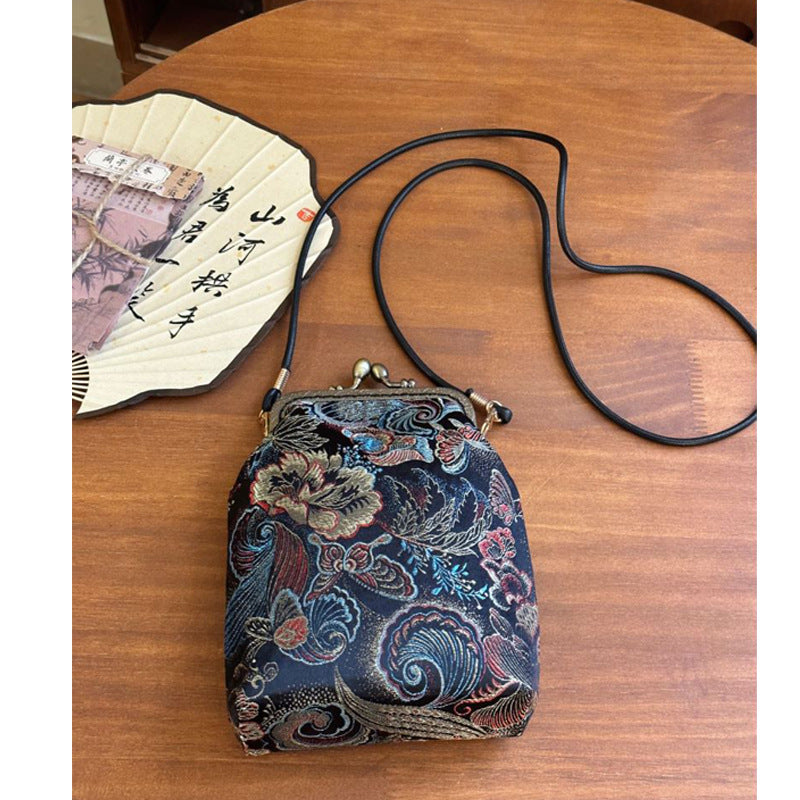 Women's Handmade Chinese Style Cheongsam Skirt Vintage Change Frame Purses