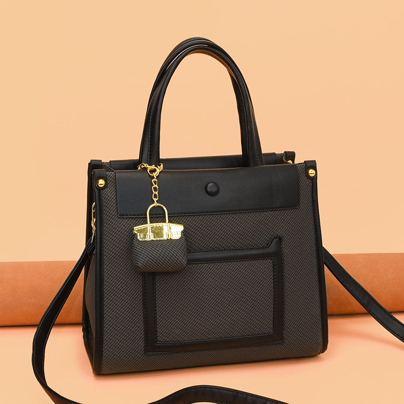 Commuter Temperament Wild Contrast Color Large Bags