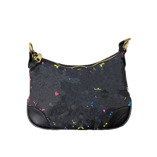 Women's Hand-held Presbyopic Croissant Classic Printing Underarm Women's Messenger Bag