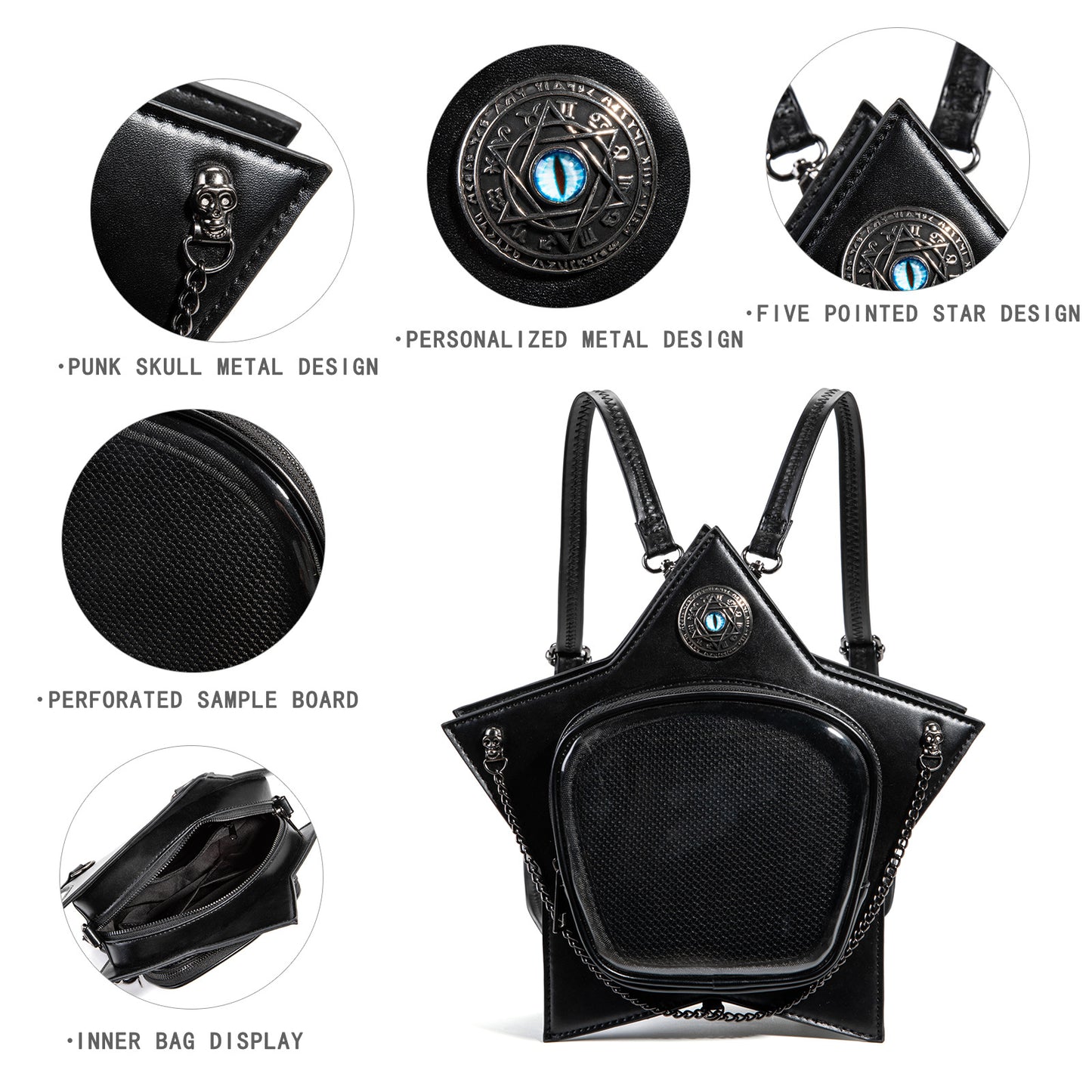 Transparent Design Large Capacity Storage Display Daily Women's Backpack