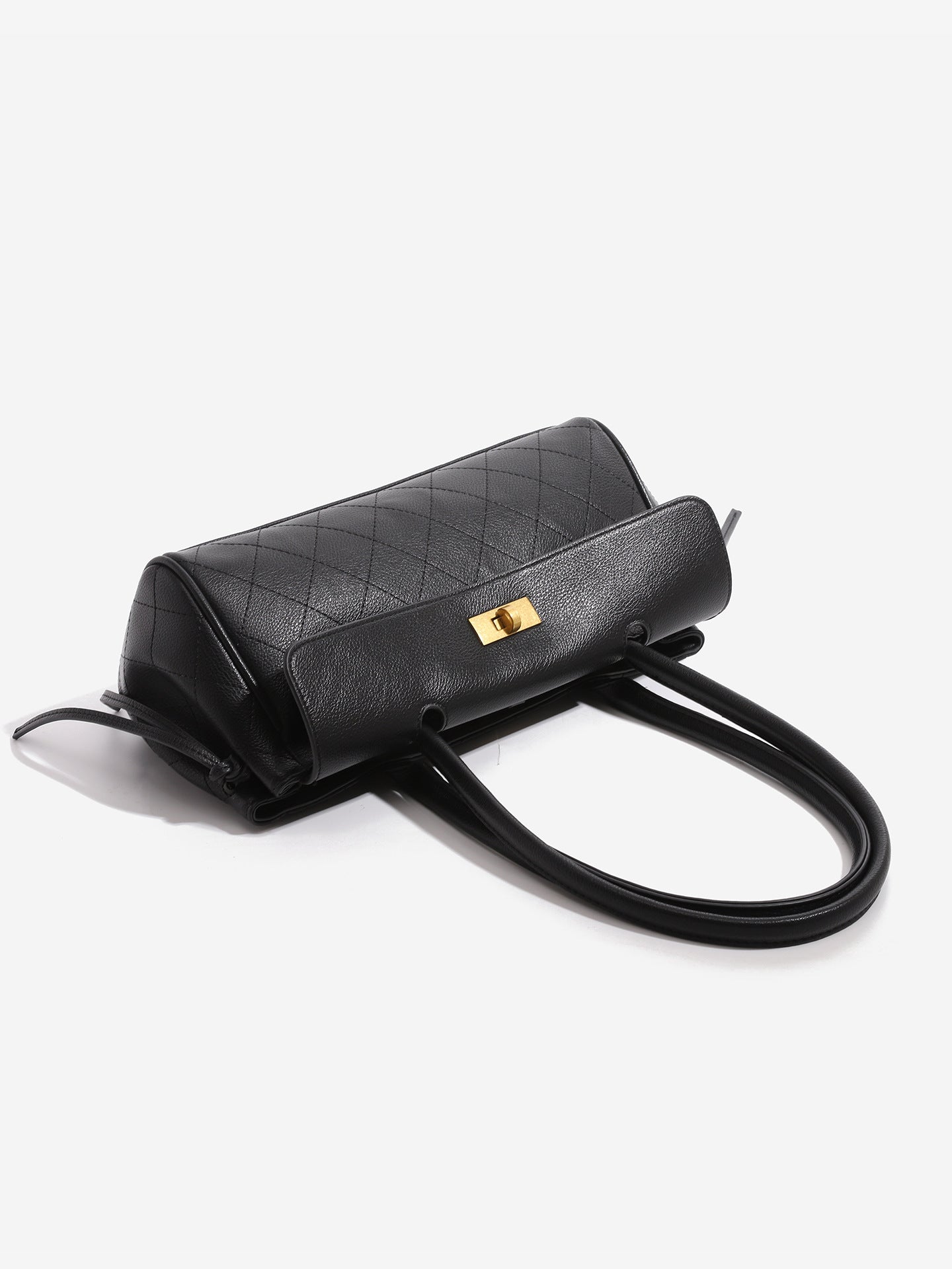 Women's High-grade Rhombus Baguette Retro Large Capacity Commuter Underarm Bag
