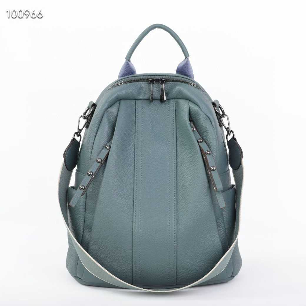 Women's Leather Korean Fashionable First Layer Cowhide Large Capacity Women's Backpack