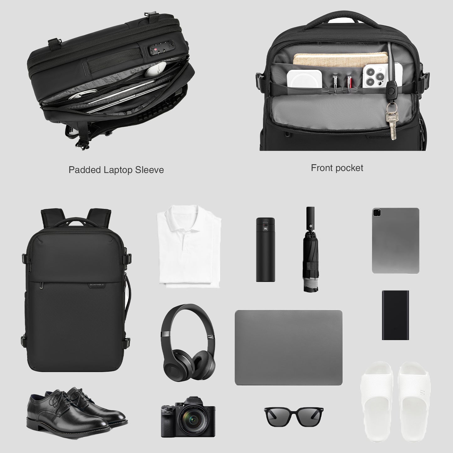 Men's Compression Large Capacity Business Computer High Leisure Backpack