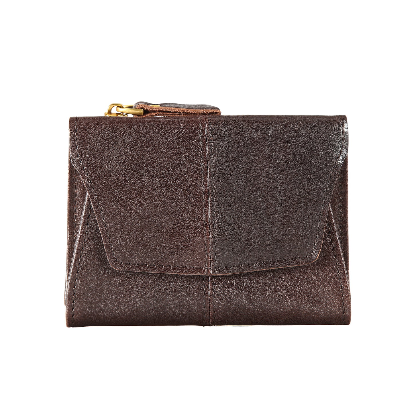 Women's & Men's Portable First Layer Cowhide Mini Clutch Card Holder