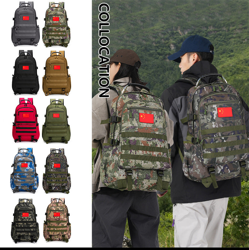 Camouflage Flag Wind Leisure Large Capacity Backpacks