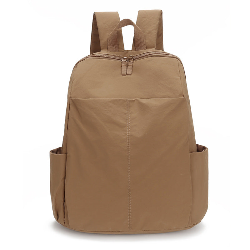 Women's & Men's Solid Color Large Capacity Spring Lightweight Leisure Backpack