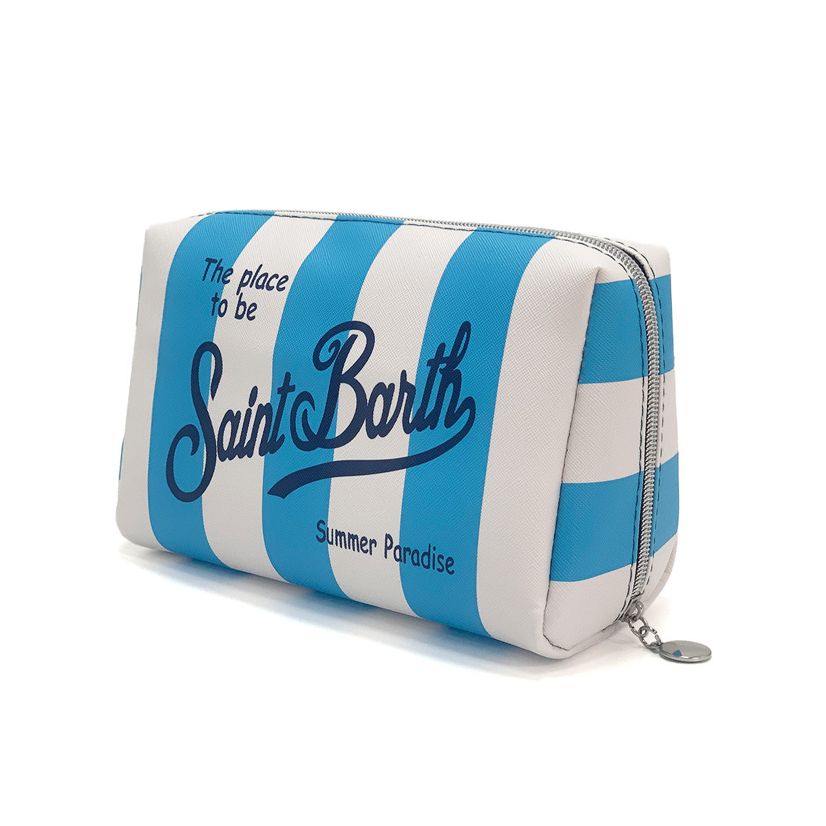 Classic Waterproof Striped Printed Wash Clutch Makeup Bag
