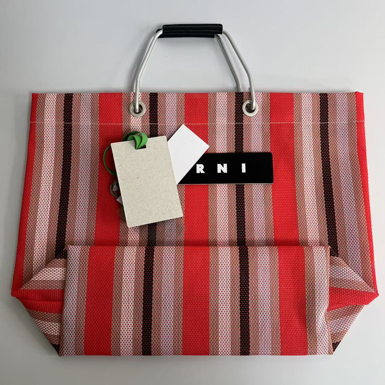 Women's & Men's Woven Aluminum Portable Leisure Shopping Tote Bag