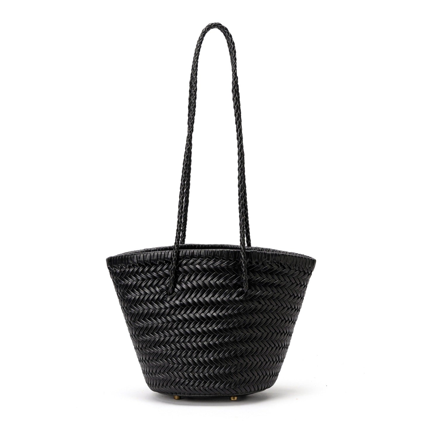 Leather Handmade Woven French Style Retro Bags