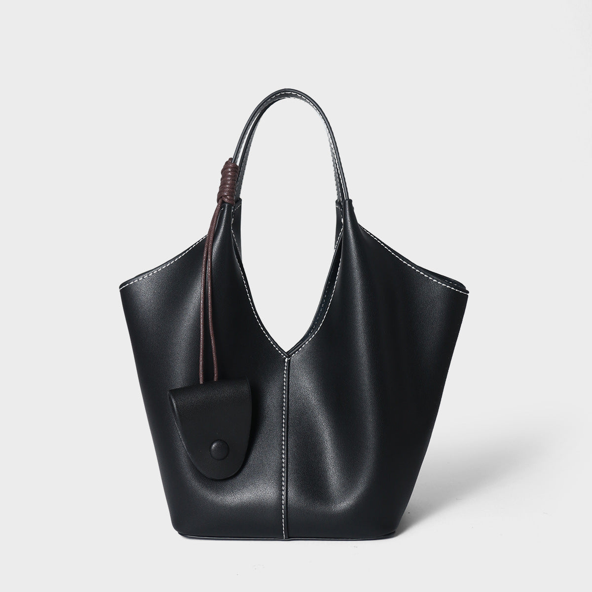 Women's Niche Large Capacity Totes Leather Vegetable Tote Bag