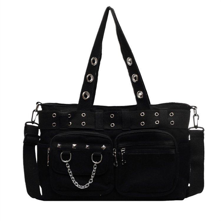 Women's Large Capacity Rivet Gothic Hot Style Rock Portable Women's Messenger Bag