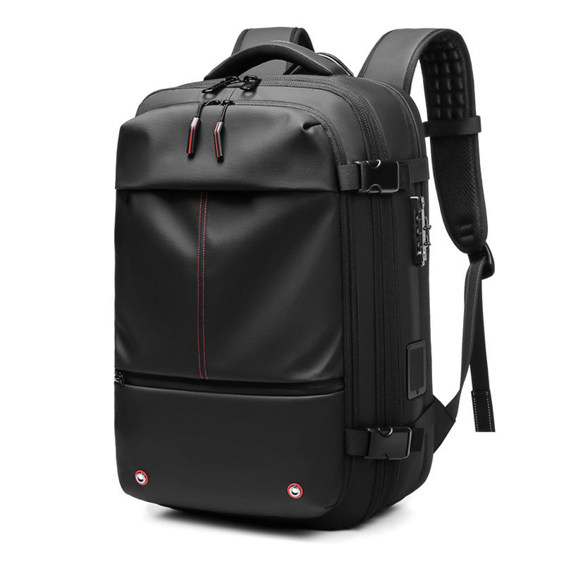 Men's Vacuum Packaging Compression Large Capacity Computer Backpacks