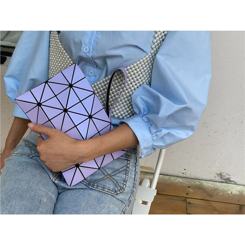 Geometric Rhombus Dinner Clutch Mobile Envelope Simple Women's Shoulder Bag