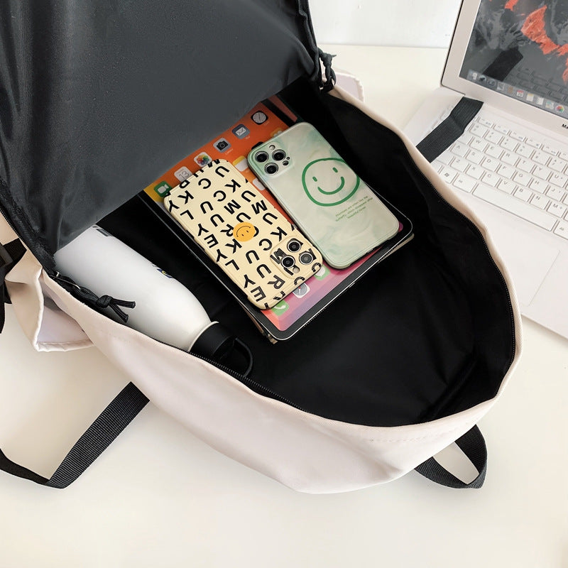 Men's Fashion Early High College Couple Class Leisure Backpack