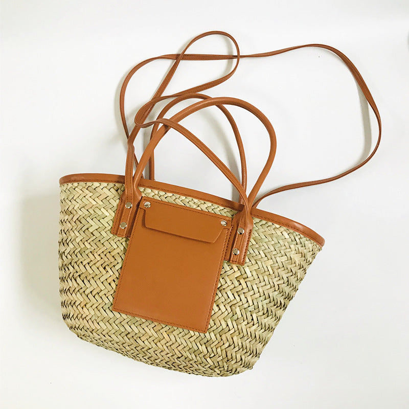 Summer Simple Large Capacity Beach Portable Women's Shoulder Bag