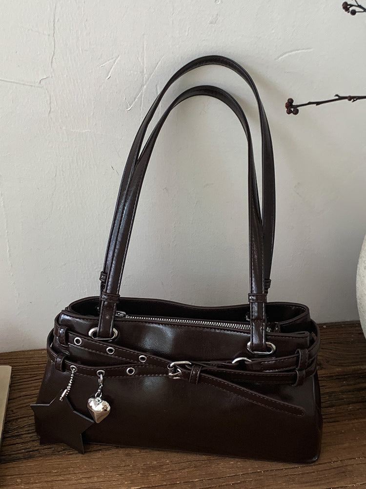 Women's Large Capacity Retro Springtide Korean Style Underarm Bag